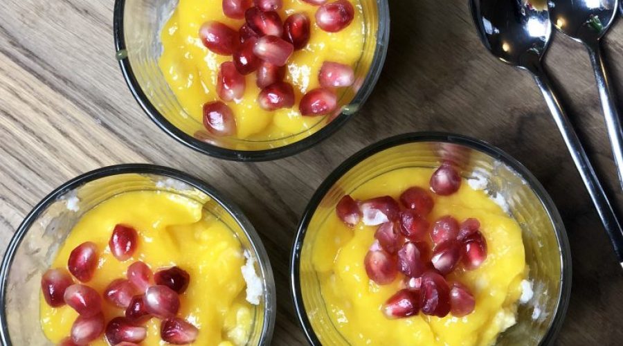 Przepis na pudding jaglany z sosem mango